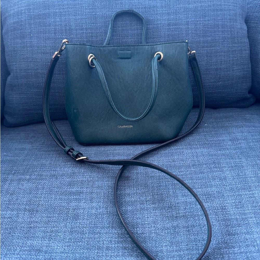 Calvin Klein Teal 2 Way Bag
